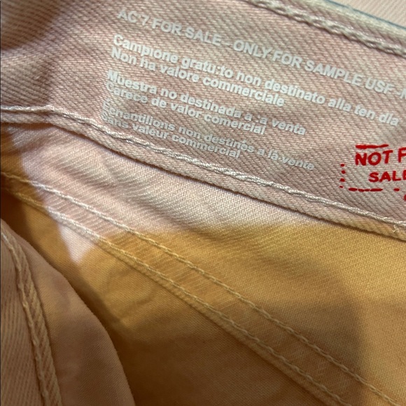 Baykan Denim straight leg light Pink Navy Blue Foil Jeans Sample - Picture 6 of 8